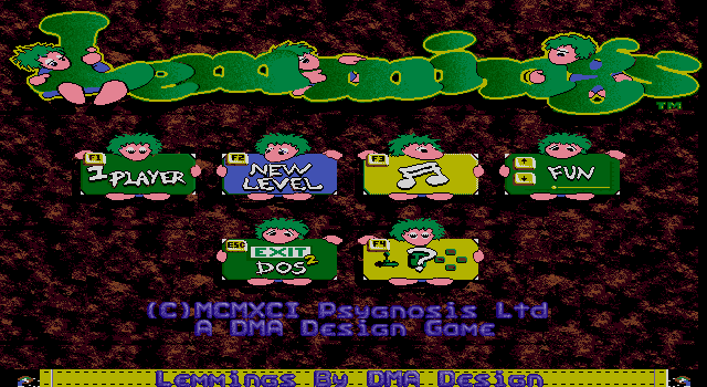 Lemmings  title screen image #1 