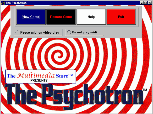 The Psychotron title screen image #1 