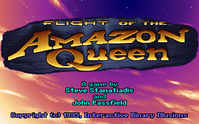 Flight of the Amazon Queen  title screen image #1 