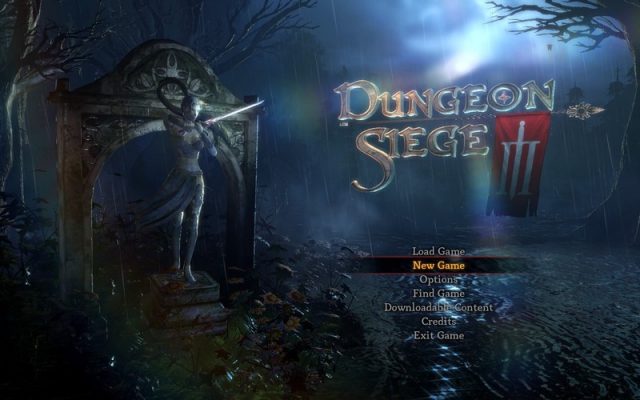 Dungeon Siege III  title screen image #1 