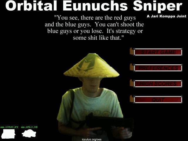 Orbital Eunuchs Sniper  title screen image #1 