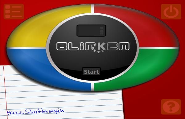 BlinKen - Memory Enhancement Game title screen image #1 
