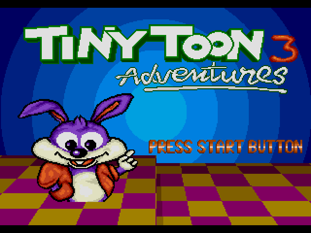 Tiny Toon 3 Adventures title screen image #1 