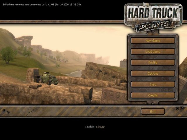Hard Truck: Apocalypse  title screen image #1 