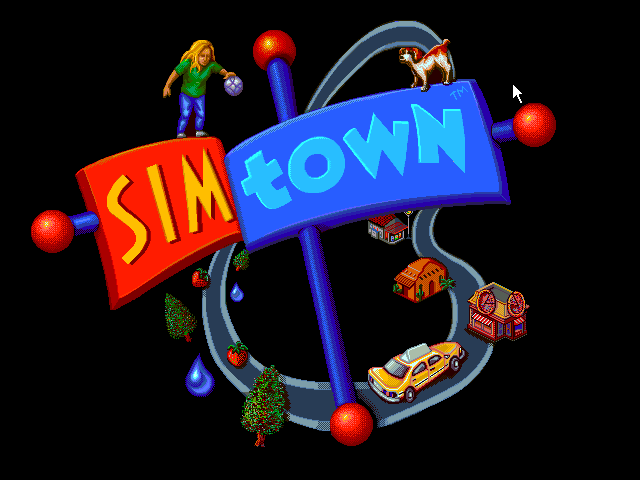 SimTown  title screen image #1 