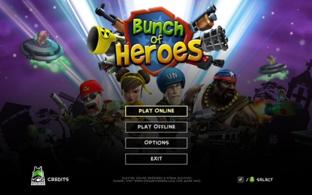 Bunch of Heroes title screen image #1 