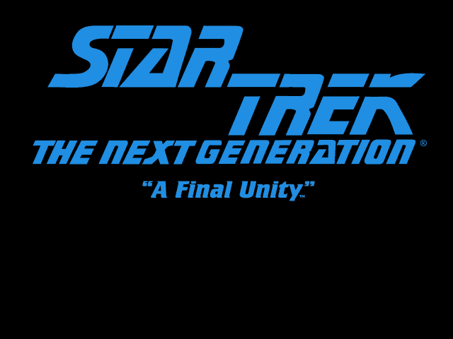 Star Trek - The Next Generation: A Final Unity  title screen image #1 