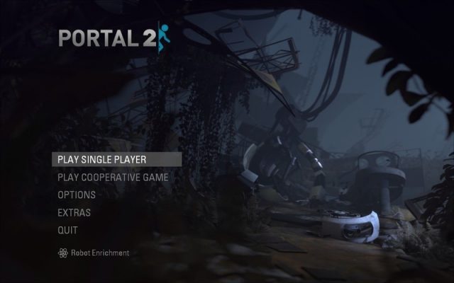 Portal 2 title screen image #1 