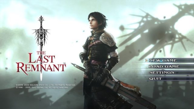 The Last Remnant  title screen image #1 