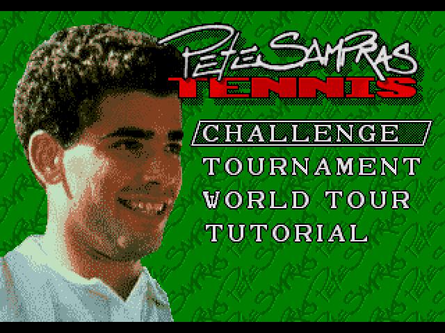 Pete Sampras Tennis title screen image #1 