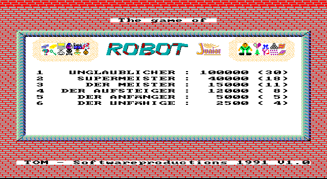 Robot Junior  title screen image #1 