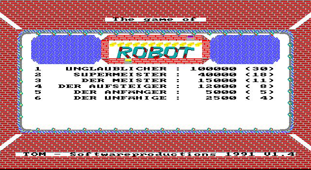 Robot I: Die Verließe des Schulzasar  title screen image #1 