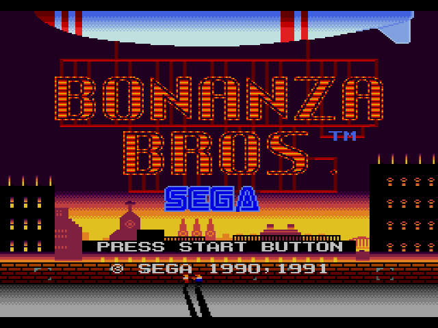 Bonanza Bros.  title screen image #1 