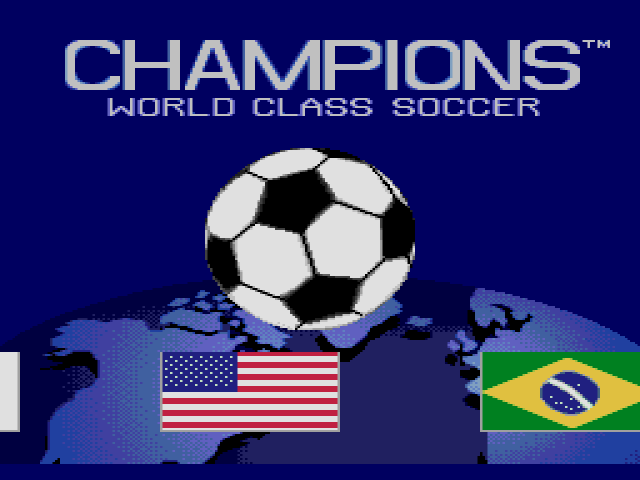 Champions World Class Soccer  title screen image #1 