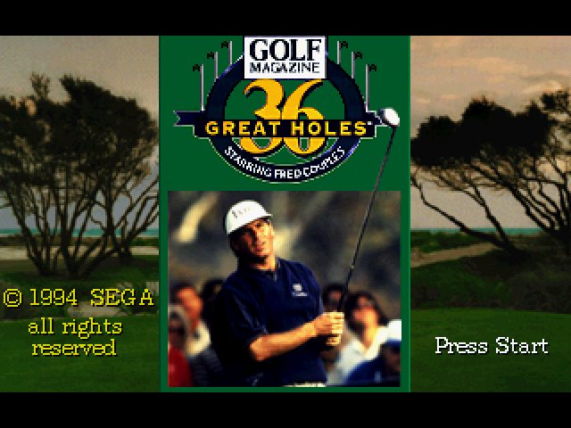 Golf Magazine Presents 36 Greatest Holes of Golf Starring Fred Couples  title screen image #1 