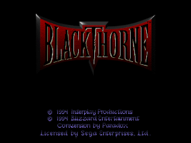 BlackThorne title screen image #1 
