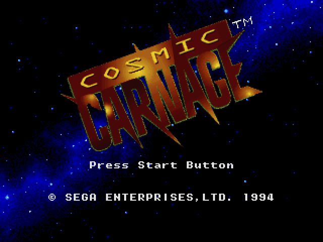 Cosmic Carnage  title screen image #1 