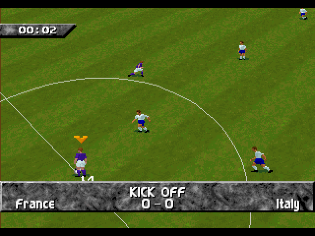 FIFA Soccer 96 in-game screen image #1 