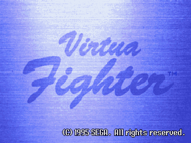 Virtua Fighter  title screen image #1 