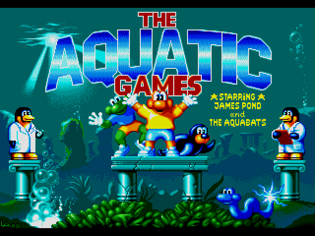 The Aquatic Games  title screen image #1 