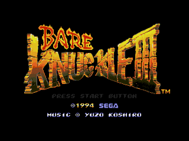 Streets of Rage 3  title screen image #2 