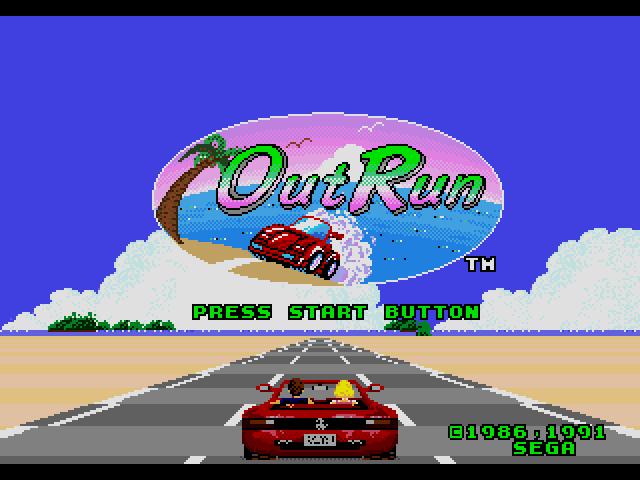 OutRun  title screen image #1 