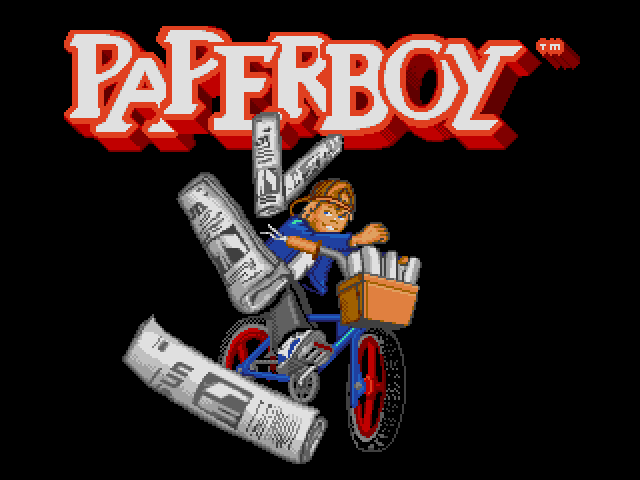 Paperboy title screen image #1 