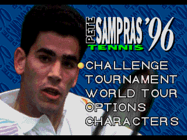 Sampras Tennis 96  title screen image #1 