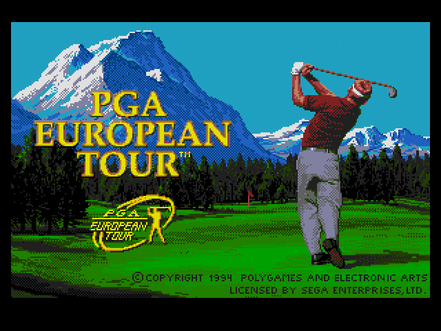 PGA European Tour Golf  title screen image #1 