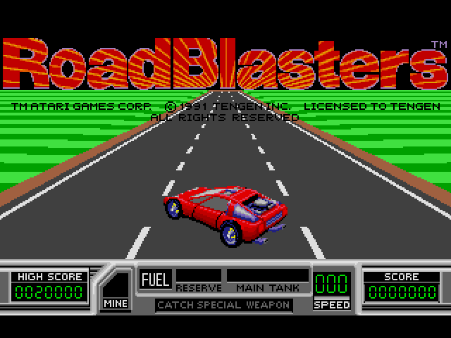 Road Blasters  title screen image #1 