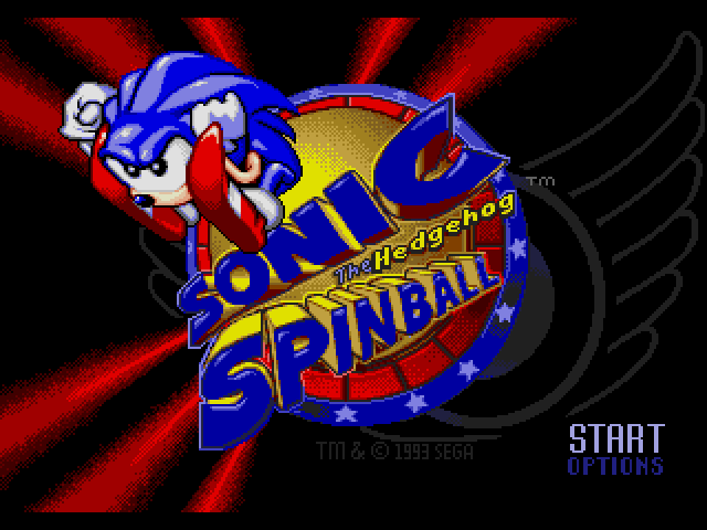 Sonic Spinball  title screen image #1 