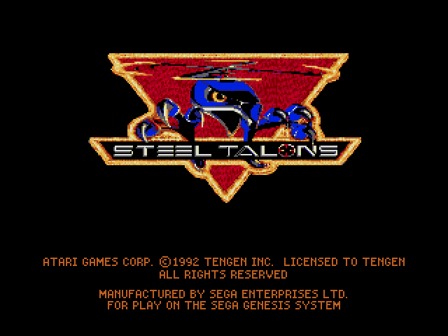 Steel Talons title screen image #1 