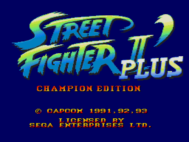 Street Fighter II' Special Champion Edition  title screen image #2 