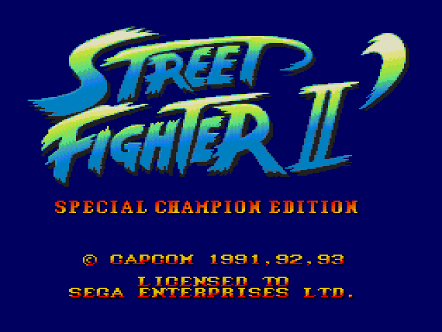 Street Fighter II' Special Champion Edition  title screen image #1 