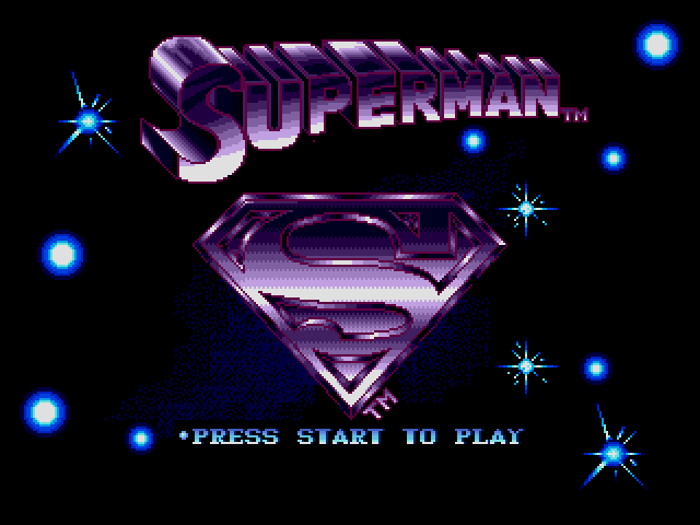 Superman: The Man of Steel  title screen image #1 