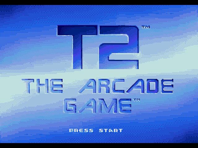 Terminator 2: The Arcade Game  title screen image #1 