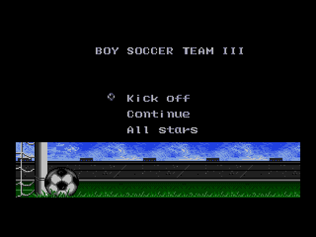 Tecmo Cup Football Game  title screen image #1 