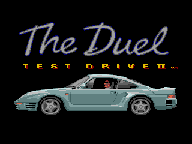 Test Drive II: The Duel title screen image #1 