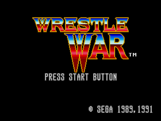 Wrestle War  title screen image #1 