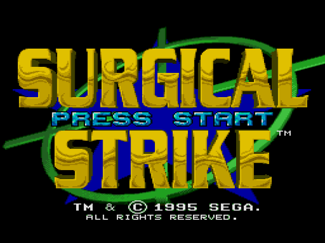 Surgical Strike  title screen image #1 