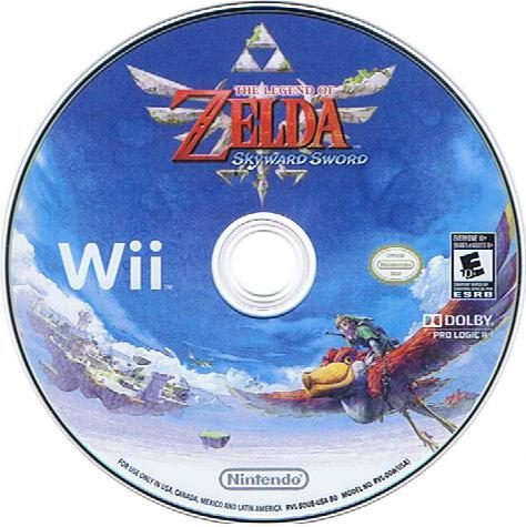 The Legend of Zelda: Skyward Sword package image #2 Game Disc