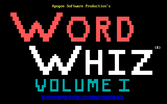 Word Whiz title screen image #1 