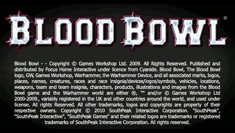Blood Bowl title screen image #1 