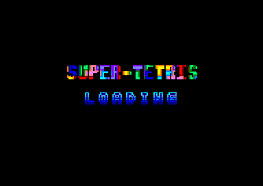 Super Tetris title screen image #1 