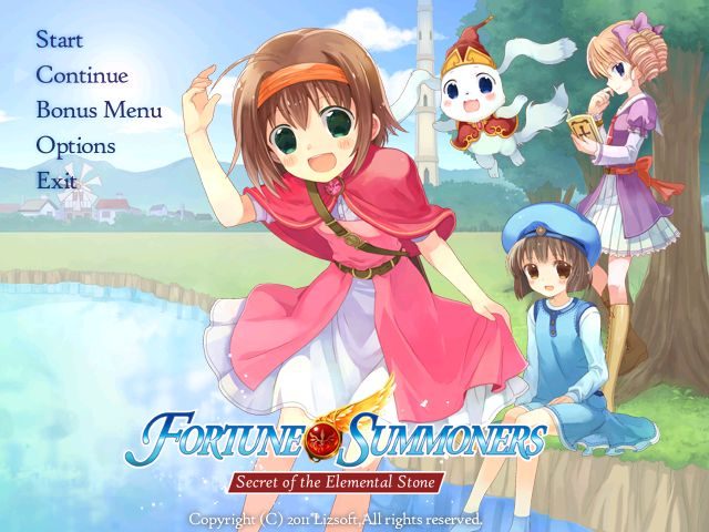 Fortune Summoners  title screen image #1 
