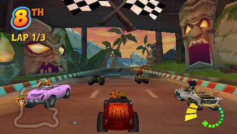Crash Tag Team Racing  in-game screen image #1 