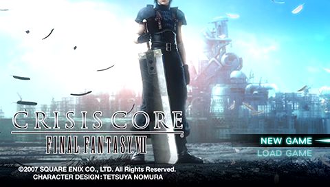 Crisis Core: Final Fantasy VII  title screen image #1 