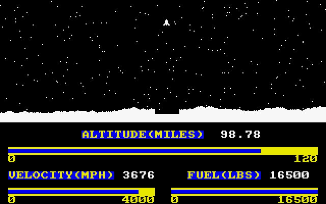 Lunar Lander  in-game screen image #1 