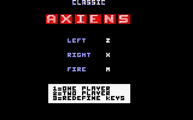 Classic Axiens  title screen image #1 