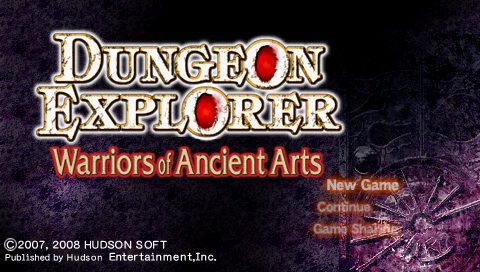 Dungeon Explorer  title screen image #1 
